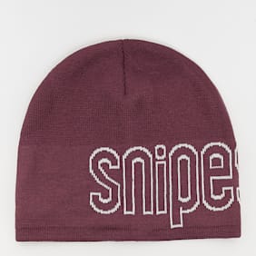 SNIPES Outline Logo Essential Skully Beanie czerwony