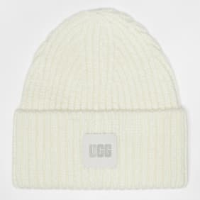 UGG Chunky Rib Beanie weiß