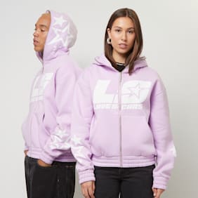 Love Scars Star Full Zip Hoodie fioletowy