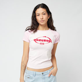 Karl Kani Woven Signature Heart Tiny Tee różowy