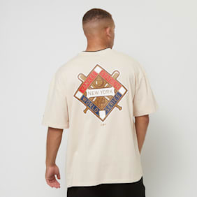 New Era New York Yankees World Series Oversized T-Shirt beige