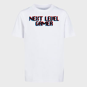 Mister Tee - Kids Next Level Gamer Tee wit