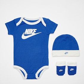Nike   Hat, Bodysuit & Booties Set (3 Piece) blauw