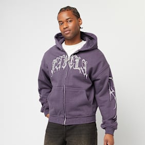 FAVELA Ribcage  Rhinestone Plum Frontzip pourpre