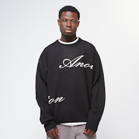 Another Cotton Lab SIGNATURE KNIT SWEATER black noir