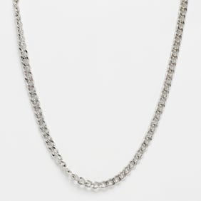 fainz Cuban Link Chain argento