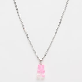 fainz Bear Chain Strawberry Milkshake argento