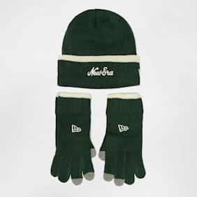 New Era Script Beanie Set (2 Piece) grün