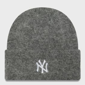 New Era Female Wide Cuff Beanie MLB New York Yankees dgr grigio