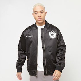 Mitchell & Ness NFL Oakland Raiders Team Leader Satin Bomber zwart