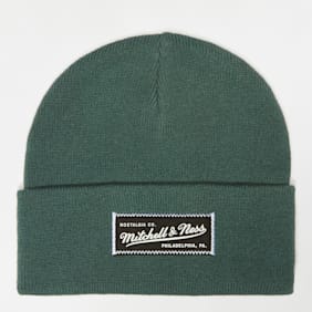 Mitchell & Ness Branded Patch Logo Beanie vert