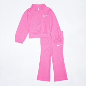 Nike   1/4 Zip Rib Legging Set rose