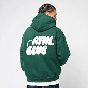 Another Cotton Lab ATHL. CLUB OVERSIZED HOODIE bottle green vert