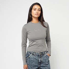 Karl Kani Small Signature Short Seamless LS dark grey biały