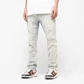 Smoke Rise Vintage Washed Jeans bleu