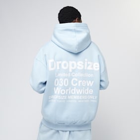 DropSize Heavy Oversized Members Only Hoodie blu