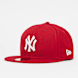 New Era Fitted-Cap 59Fifty Basic MLB New York Yankees rosso 1734 1