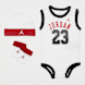 Jordan Jordan 23 Jersey Hat/Bodysuit/Bootie Set 3PC bijela 414 1