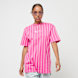 Karl Kani Small Signature Essential Pinstripe Oversized Tee rosa 25037 1