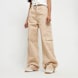Karl Kani Small Signature Washed Cargo Pants beige 28585 1