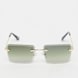 SNIPES Lunettes de soleil sans monture vert 29421 1