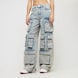 Pegador Celina High Waist Cargo Jeans azul 31868 1