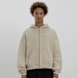 Low Lights Studios Basic Zip Hoodie beige 32016 1