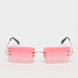 Karl Kani Lunettes de soleil sans monture rose 32278 1