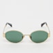 Karl Kani Ovalförmige Sonnenbrille gold 32283 1