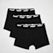 SNIPES 3 PACK - Black Tabe Brief Boxershorts noir 32929 1