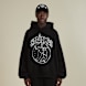 SNIPES Globe Studs Oversized Hoodie noir 33007 1