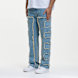 2Y STUDIOS Kosa Destroyed Straight Jeans bleu 44350 1