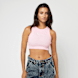 Karl Kani Small Signature Essential Racer Rib Top rosa 45129 1