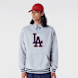 New Era MLB RIB INFILL OS HOODIE los angeles dodgers hgrnvy grijs 44402 1