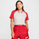 Nike W NSW TOP SS CRP FTB TRND lt iron ore/fire red rouge 45406 1