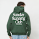 Another Cotton Lab Sunday Running Club Oversized Hoodie vert 40215 1