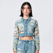 Smoke Rise Cropped Tapestry Denim Jacket plava 40372 1