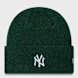 New Era Female Wide Cuff Beanie MLB New York Yankees verde 41517 1