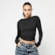Urban Classics Ruffled Super Slim Longsleeve crna 41538 1