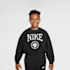 Nike Sportswear Club French Terry Boxy Crew Graphics Star schwarz 42333 1