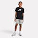 New Balance Stacked Logo Tee & LB Short Set siva 45271 1