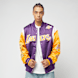 Mitchell & Ness NBA Team Origins Satin Jacket Vintage Logo LA Lakers viola 44931 1