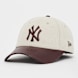 New Era Female 9Forty Pu Visor New York Yankees beige 45182 1
