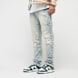 Smoke Rise Wave Effect Jeans plava 45348 1
