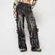Smoke Rise High Rise Multi Cargo Wide Leg Jeans grigio 45397 1
