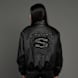 SNIPES S Emblem Wavy Cut PU Jacket crna 45600 1