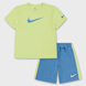 Nike NKB Swoosh Shortsleeve Tee & Short Set bleu 46272 1