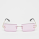 Karl Kani Lunettes de soleil sans monture rose 46380 1