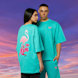 MCM x SNIPES Flamingo T-Shirt türkis 47056 1
