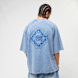 zəяo si:x nœf Alternate Logo Ornament Oversized Raglan Tee bleu 47265 1